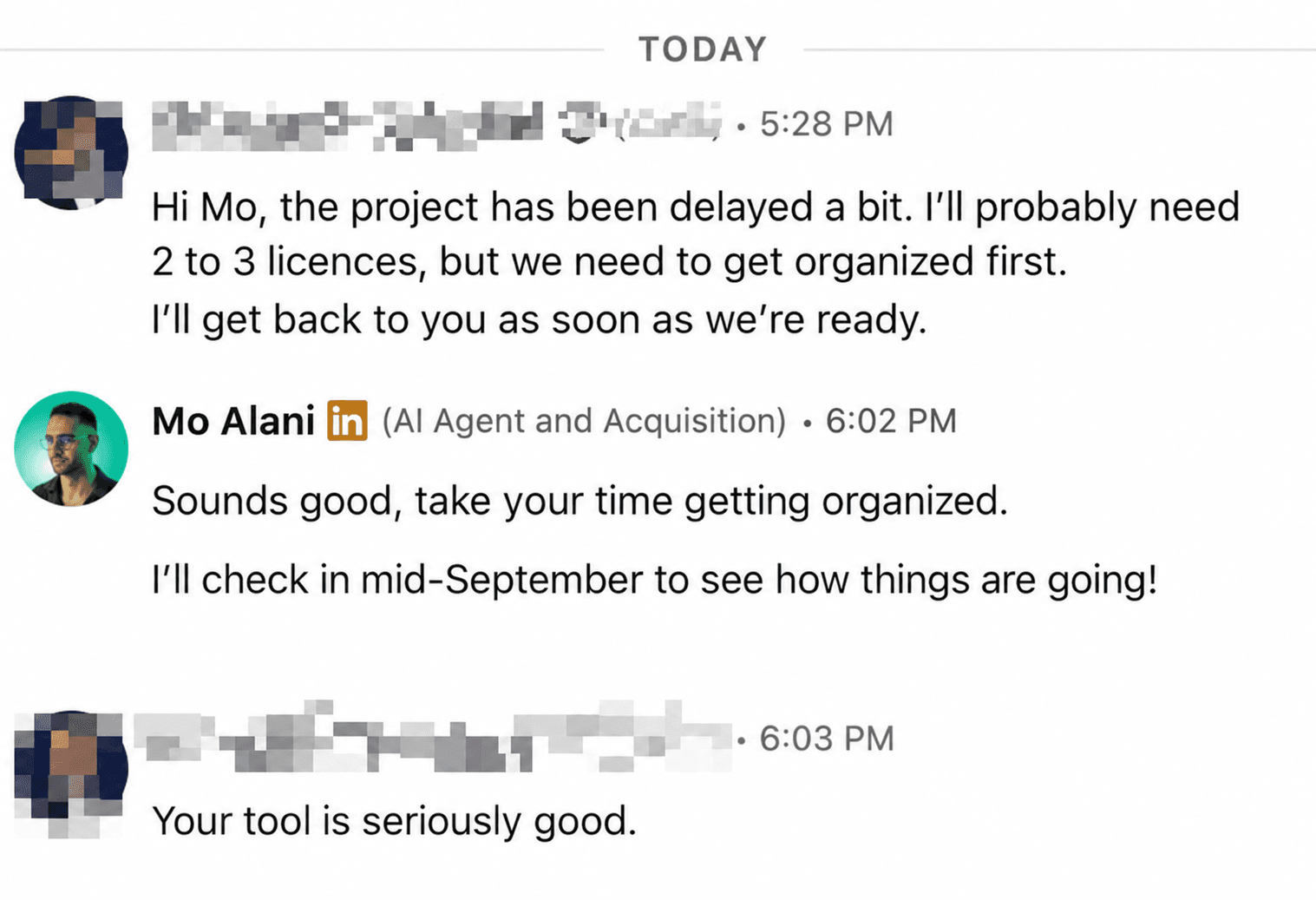 A user calls the tool outstanding and plans to take two or three licences.