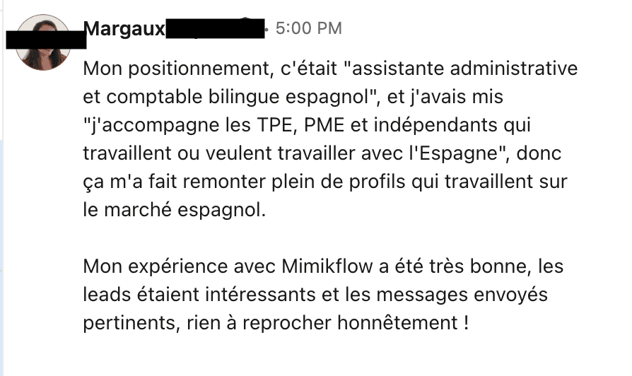 Retour détaillé sur un positionnement bilingue franco-espagnol.