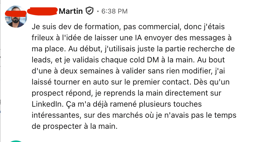 Témoignage d'un développeur prudent, passé en automatique après deux semaines.