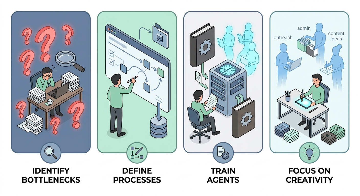IA pour freelance : 5 process à automatiser avant de recruter
